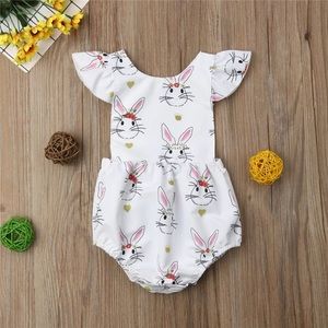Easter Bunny Girls Romper NEW